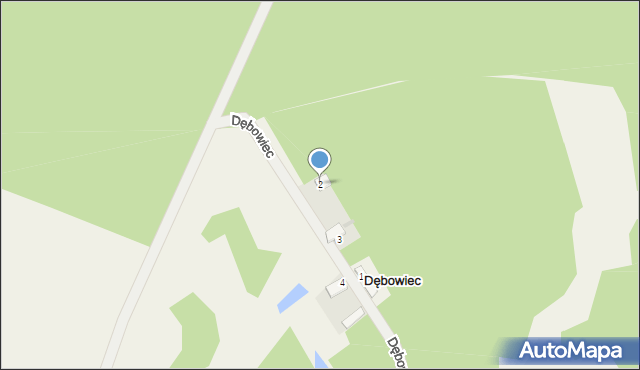 Dębowiec, Dębowiec, 2, mapa Dębowiec