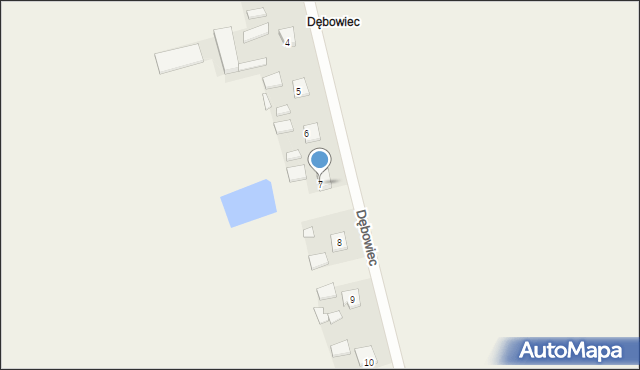 Dębowiec, Dębowiec, 7, mapa Dębowiec