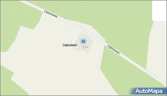 Dębowiec, Dębowiec, 2, mapa Dębowiec