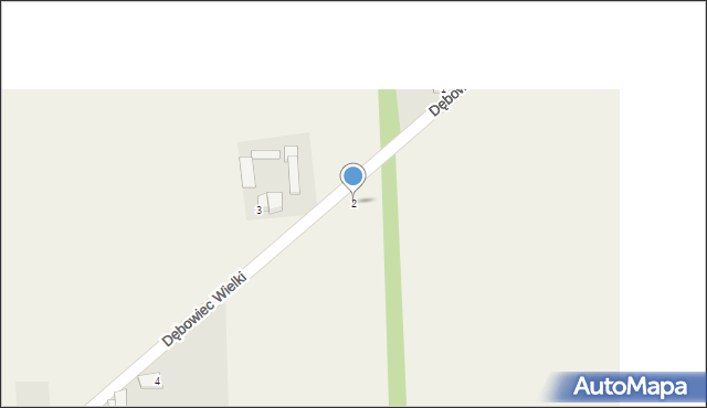 Dębowiec Wielki, Dębowiec Wielki, 2, mapa Dębowiec Wielki