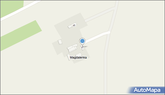 Dębowiec Wielki, Dębowiec Wielki, 47, mapa Dębowiec Wielki