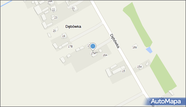 Dębówka, Dębówka, 17A, mapa Dębówka