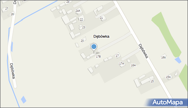 Dębówka, Dębówka, 18, mapa Dębówka