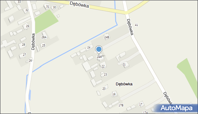 Dębówka, Dębówka, 24A, mapa Dębówka