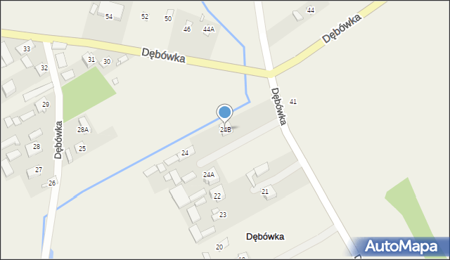 Dębówka, Dębówka, 24B, mapa Dębówka