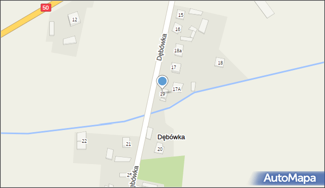 Dębówka, Dębówka, 19, mapa Dębówka