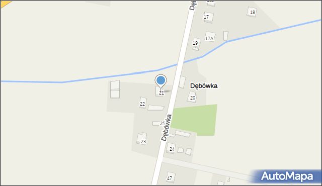 Dębówka, Dębówka, 21, mapa Dębówka