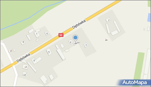 Dębówka, Dębówka, 4A, mapa Dębówka