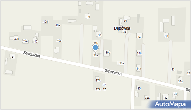 Dębówka, Dębówka, 38a, mapa Dębówka