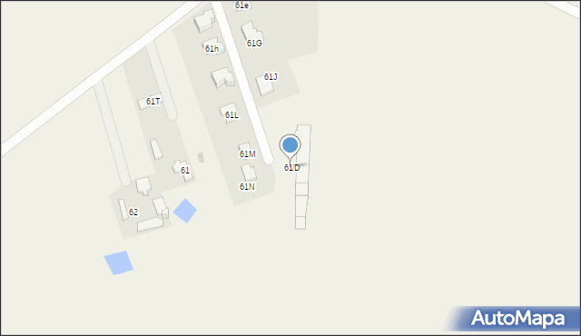 Dębówka, Dębówka, 61D, mapa Dębówka