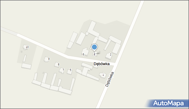 Dębówka, Dębówka, 4, mapa Dębówka