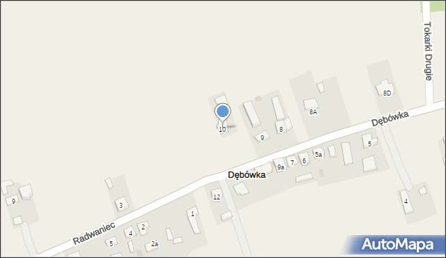 Dębówka, Dębówka, 10, mapa Dębówka