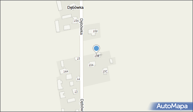 Dębówka, Dębówka, 10B, mapa Dębówka