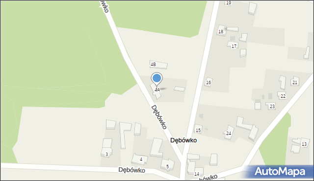 Dębówko, Dębówko, 4A, mapa Dębówko