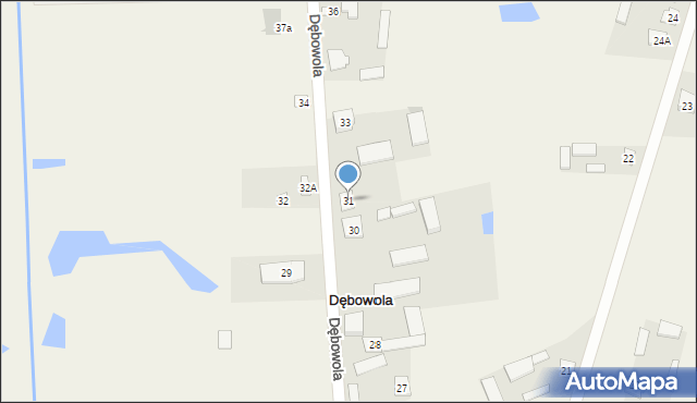 Dębowola, Dębowola, 31, mapa Dębowola