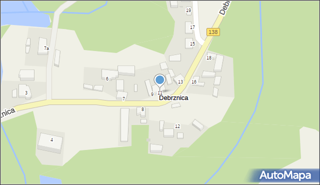 Debrznica, Debrznica, 11, mapa Debrznica