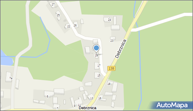 Debrznica, Debrznica, 19, mapa Debrznica