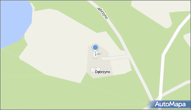 Dębrzyno, Dębrzyno, 2, mapa Dębrzyno