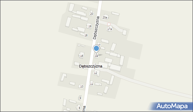 Dębszczyzna, Dębszczyzna, 14, mapa Dębszczyzna