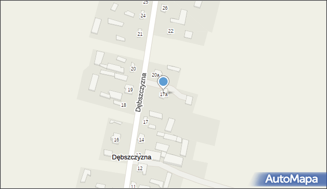 Dębszczyzna, Dębszczyzna, 17a, mapa Dębszczyzna