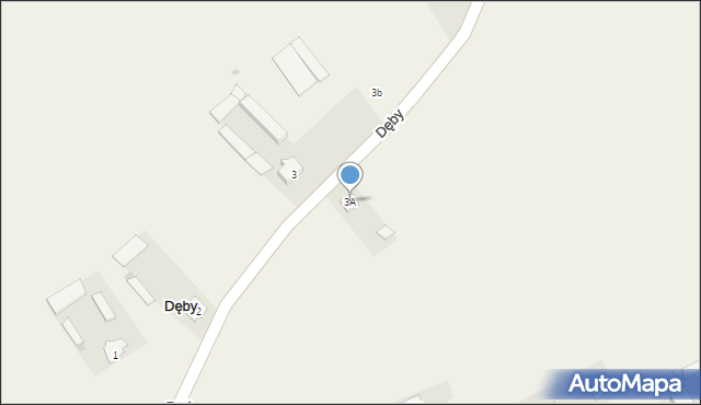 Dęby, Dęby, 3A, mapa Dęby