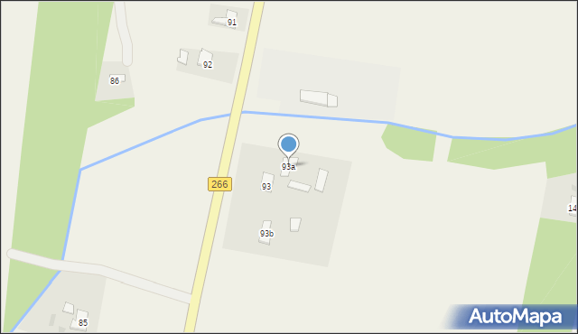 Dęby, Dęby, 93a, mapa Dęby