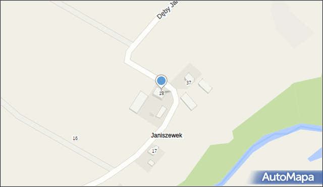 Dęby Janiszewskie, Dęby Janiszewskie, 18, mapa Dęby Janiszewskie