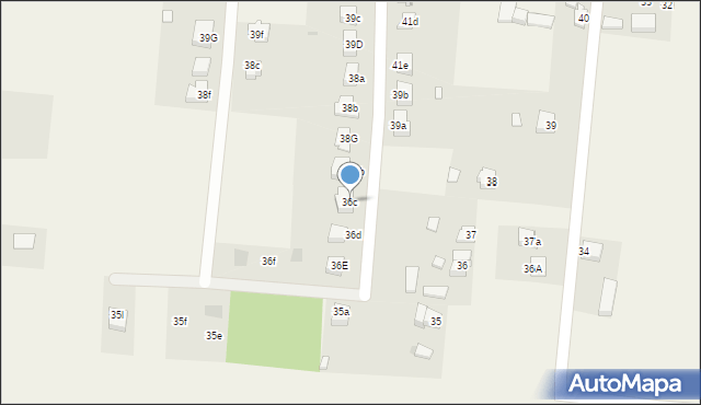 Dęby Szlacheckie, Dęby Szlacheckie, 36c, mapa Dęby Szlacheckie