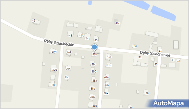 Dęby Szlacheckie, Dęby Szlacheckie, 41b, mapa Dęby Szlacheckie