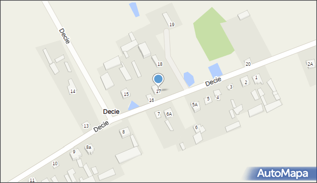 Decie, Decie, 17, mapa Decie