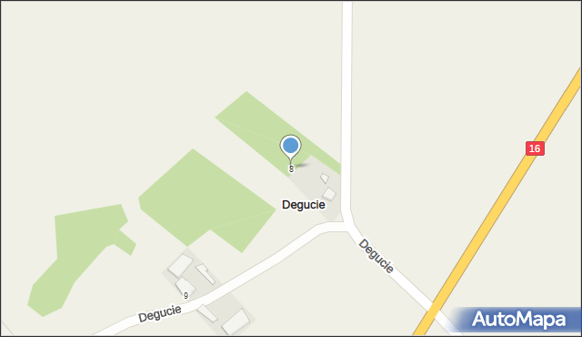 Degucie, Degucie, 8, mapa Degucie