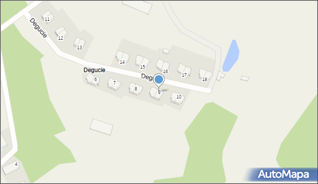 Degucie, Degucie, 9, mapa Degucie