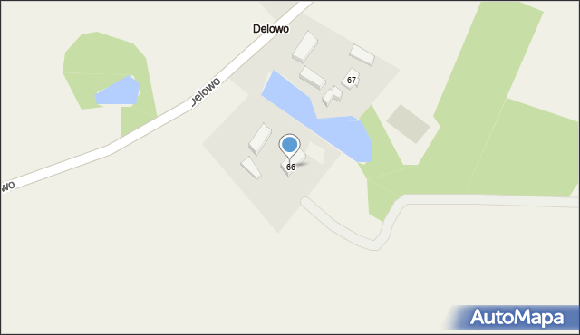 Delowo, Delowo, 66, mapa Delowo