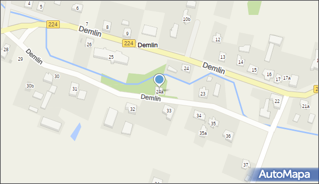 Demlin, Demlin, 24a, mapa Demlin