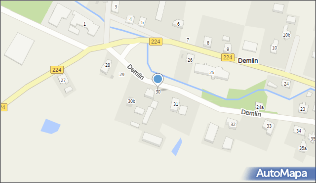 Demlin, Demlin, 30, mapa Demlin