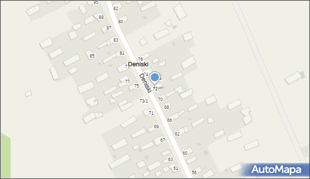 Deniski, Deniski, 72, mapa Deniski