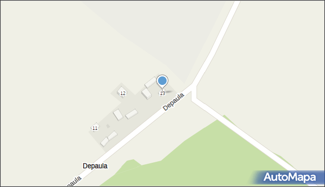 Depaula, Depaula, 13, mapa Depaula