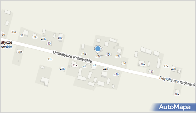 Depułtycze Królewskie, Depułtycze Królewskie, 45a, mapa Depułtycze Królewskie