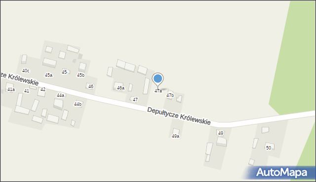 Depułtycze Królewskie, Depułtycze Królewskie, 47a, mapa Depułtycze Królewskie