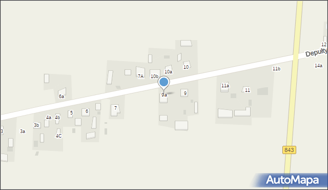 Depułtycze Królewskie-Kolonia, Depułtycze Królewskie-Kolonia, 9a, mapa Depułtycze Królewskie-Kolonia