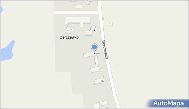 Derczewko, Derczewko, 5, mapa Derczewko