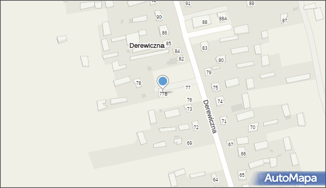 Derewiczna, Derewiczna, 77B, mapa Derewiczna