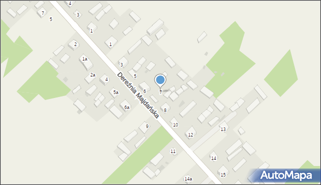 Dereźnia Majdańska, Dereźnia Majdańska, 7, mapa Dereźnia Majdańska