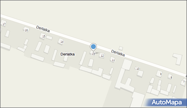 Derlatka, Derlatka, 13, mapa Derlatka