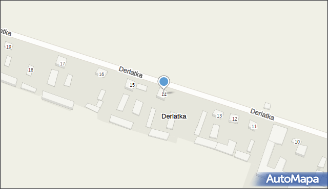 Derlatka, Derlatka, 14, mapa Derlatka