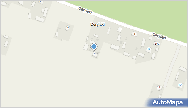 Derylaki, Derylaki, 7, mapa Derylaki