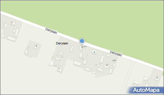 Derylaki, Derylaki, 8, mapa Derylaki
