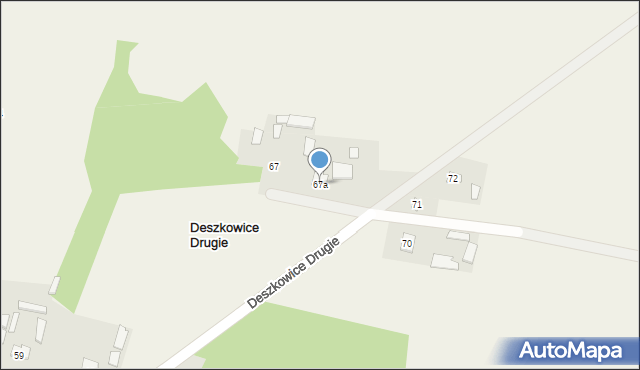 Deszkowice Drugie, Deszkowice Drugie, 67a, mapa Deszkowice Drugie