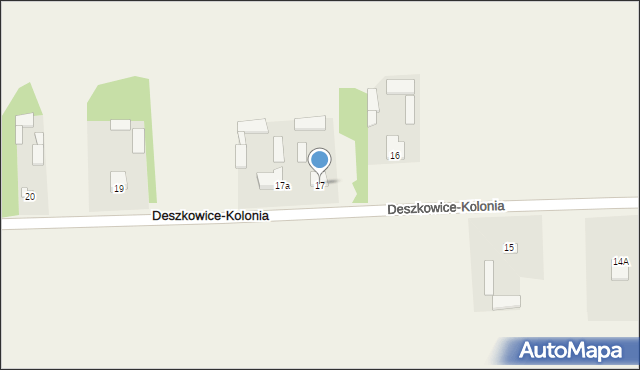 Deszkowice-Kolonia, Deszkowice-Kolonia, 17, mapa Deszkowice-Kolonia