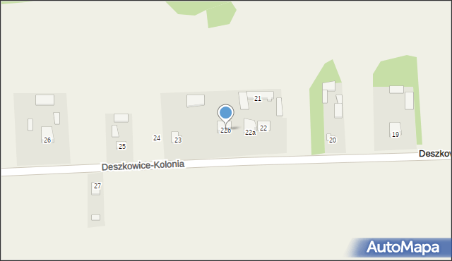 Deszkowice-Kolonia, Deszkowice-Kolonia, 22b, mapa Deszkowice-Kolonia